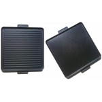 Piastra Ghisa 40x40 Bistecchiera Barbecue Un Lato Rigato E L'altro Lato Liscio