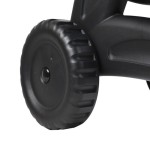Carrello Avvolgitubo Manuale da giardino, colore nero rullo in resina antiurto