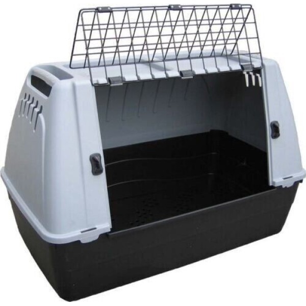 Bracco 80 Trasportino Autovettura per Cani e Gatti (cm 77x43x51h) GRIGIO