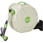 Ribimex PRD32P Acquaroll+ Avvolgitubo Automatico, 30 m, Verde/Beige
