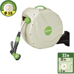 Ribimex PRD32P Acquaroll+ Avvolgitubo Automatico, 30 m, Verde/Beige