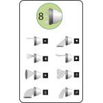 Ribimex PRD32P Acquaroll+ Avvolgitubo Automatico, 30 m, Verde/Beige
