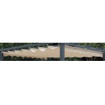 TOP TELO RICAMBIO COPERTURA PERGOLA 2017 MT.3x4 POLIESTERE SPALMATO Ecrù TETTO