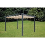 TOP TELO RICAMBIO COPERTURA PERGOLA 2017 MT.3x4 POLIESTERE SPALMATO Ecrù TETTO