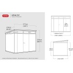 BOX CASETTA KETER CAPANNO IN RESINA DA GIARDINO ARTISAN 9x7 cm 278x218x226h