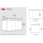 BOX CASETTA KETER CAPANNO IN RESINA DA GIARDINO ARTISAN 11x7 CM 342x218x226h