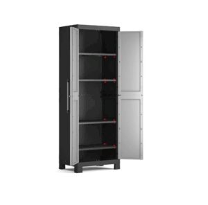 ARMADIO KETER TUTTOPIANI DETROIT IN RESINA cm65X45X182h IMPERMEABILE DA ESTERNO