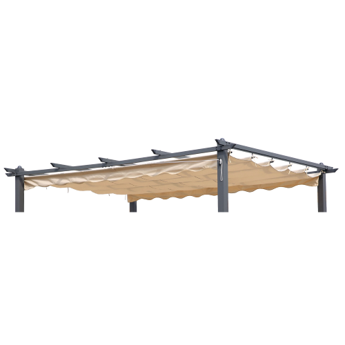 TOP TELO RICAMBIO COPERTURA GAZEBO PERGOLA 3x4 MT POLIESTERE Ecrù 2018 COVER