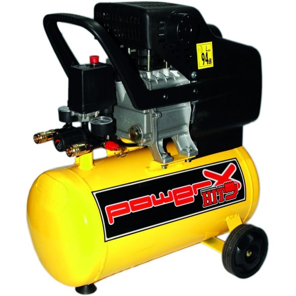 COMPRESSORE A OLIO POWERX 24 LT - 2 HP - 8 BAR - 1500 W - 230 V
