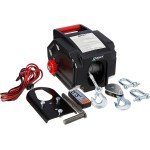 Ribimex Pe12V/T Verricello Elettrico 12 V Telecomandato, ‎Nero, ‎36x28.5x25 cm