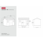 CASETTA DA GIARDINO KETER OAKLAND 1175SD PORTATTREZZI cm 350x229x255h