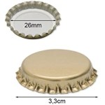 Tappi a Corona Non Perforati Ferrari per Bottiglie di Birra Diametro 26 mm 100PZ