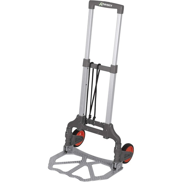 RIBIMEX PRCDPL/IT CARRELLO PORTA PACCHI PIEGHEVOLE RICHIUDIBILE PEDANA ALLUMINIO 80KG PORTAPACCHI