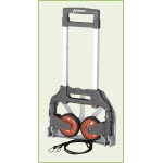 RIBIMEX PRCDPL/IT CARRELLO PORTA PACCHI PIEGHEVOLE RICHIUDIBILE PEDANA ALLUMINIO 80KG PORTAPACCHI