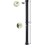 Ribimex PRA/UB.1405 Doccia Solare per Esterni, 20 l, Nero