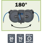 RIBIMEX PRDATR201 Avvolgitubo aria compressa automatico 20 metri