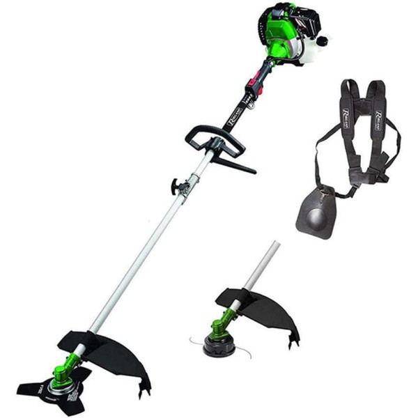 Ribimex PRDEBT521 Decespugliatore a Scoppio Tagliaerba Tosaerba A Motore 2 Tempi (52 CC)