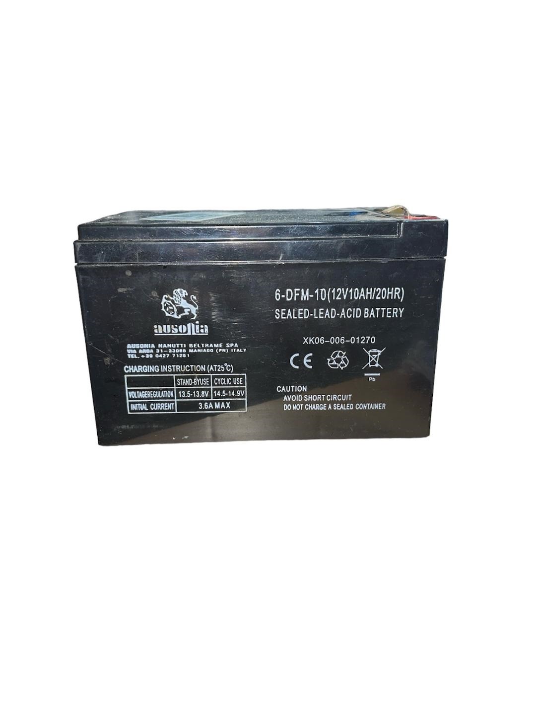 Batteria di Ricambio originale pompa a spalla Ausonia 16 Lt piombo codice 38006 Batteria di Ricambio originale pompa a spalla Ausonia 16 Lt piombo codice 38006