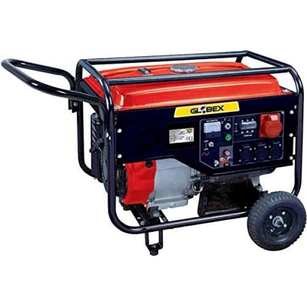 Globex Generatore di Corrente 6500 GE 5500W a Benzina 7.6kW/10.2Hp