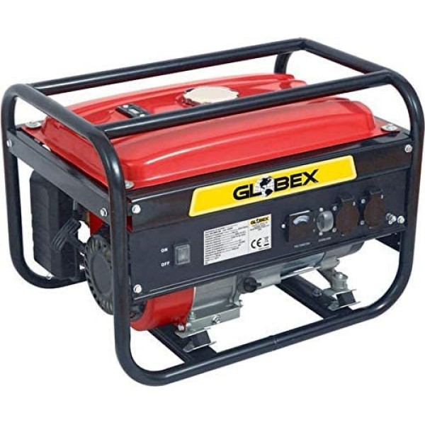 Globex Generatore di Corrente GX 2500 GE 2200 W a Benzina 4 Tempi 4kW/5.4 HP