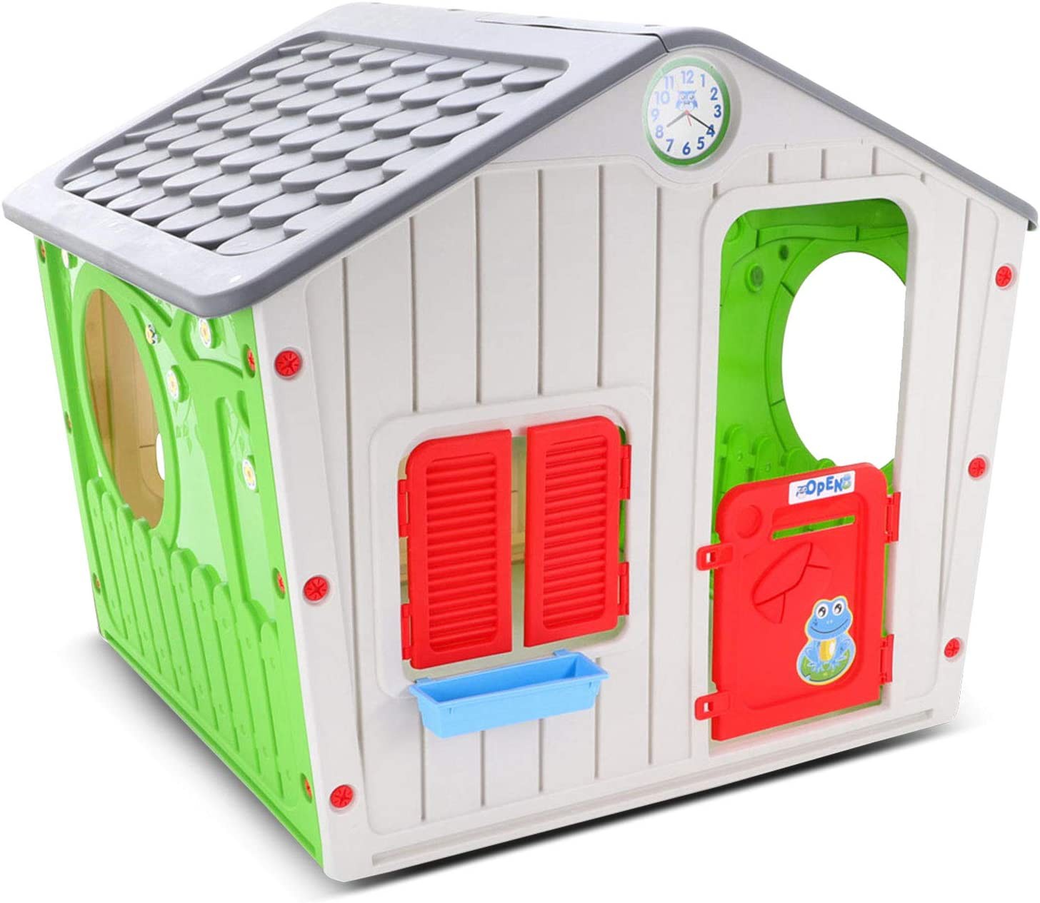 CASETTA GIOCO BAMBINI ESTERNO PLASTICA BIMBI 140X108X115 CM GIARDINO PARCO ASILO CASETTA GIOCO BAMBINI ESTERNO PLASTICA BIMBI 140X108X115 CM GIARDINO PARCO ASILO