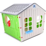 CASETTA GIOCO BAMBINI ESTERNO PLASTICA BIMBI 140X108X115 CM GIARDINO PARCO ASILO