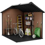 Keter Casetta in Resina Newton 759 Marrone cm 228x287x252H