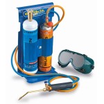KIT SALDATURA KEMPER 555D CON OCCHIALI E BOMBOLE DI OSSIGENO E SUPERGAS 2850 GRADI