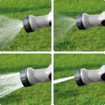 FITT YOYO UP 25 m, Tubo Acqua da Giardino Estensibile per Irrigazione con Pistola Multigetto e Gancio per Recinzioni, Rosso