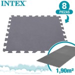 INTEX TAPPETO GOMMATO PZ.8 50 x 50 x 0,5 cm