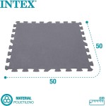 INTEX TAPPETO GOMMATO PZ.8 50 x 50 x 0,5 cm