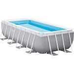 Intex 26788 Piscina Rettangolare, Grigio, 6.836 litri, 400x200x100 cm