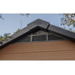 Keter Casetta da Giardino Newton 757, Effetto Legno, Marrone, 4,5 m², 228x223,5x252H cm