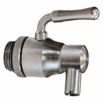 Rubinetto antigoccia 1/2" acciaio inox 18/10 AISI 304. Beccuccio girevole Per contenitore olio