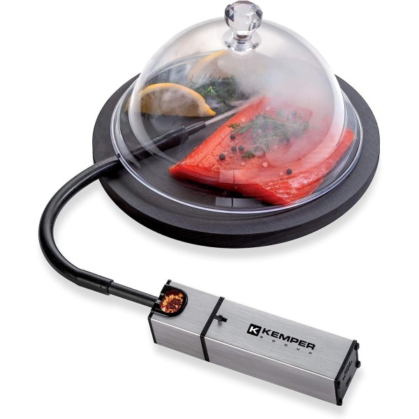 Kemper Affumicatore Per Alimenti A Freddo A Batteria Smoker Alluminio