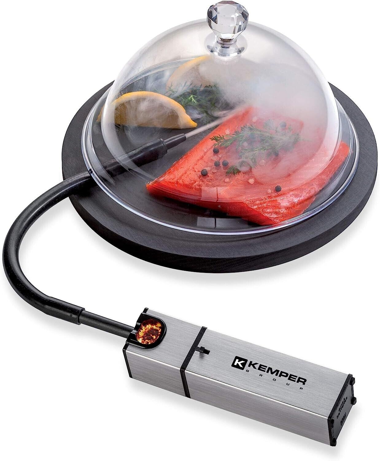 Kemper Affumicatore Per Alimenti A Freddo A Batteria Smoker Alluminio Kemper Affumicatore Per Alimenti A Freddo A Batteria Smoker Alluminio
