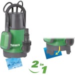 Ribimex PRPVC755CC Pompa sommersa Mista acque Chiare/Scure 750 W, Verde/Grigio, 36x13x20 cm