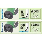Ribimex PRPVC755CC Pompa sommersa Mista acque Chiare/Scure 750 W, Verde/Grigio, 36x13x20 cm