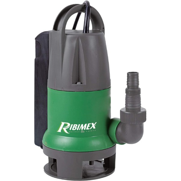 Pompa Sommersa Acque di Scarico, 500 W, 10 000 l/h, Verde/Grigio, 34x16x26 cm Ribimex PRPVC550CA