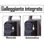 Pompa Sommersa Acque di Scarico, 500 W, 10 000 l/h, Verde/Grigio, 34x16x26 cm Ribimex PRPVC550CA