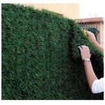 Siepe Artificiale per Balcone, Recinzione in Rotolo 1,5x3 mt (4,5 mq) Abete Ultra Coprente