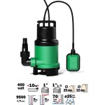 Pompa Sommersa Ribimex svuota acque caricate 400 W con galleggiante PRPVC400C