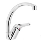 RUBINETTO MISCELATORE MONOCOMANDO PER LAVELLO CUCINA NOBILI SERIE ERNO CROMATO