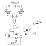 MISCELATORE MONOCOMANDO VASCA NOBILI SERIE ITALIA CROMATO MADE IN ITALY