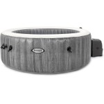 PISCINA IDROMASSAGGIO PURE SPA GREYWOOD DELUXE 4 POSTI - 140 GETTI - GRIGIO 216X71 CM