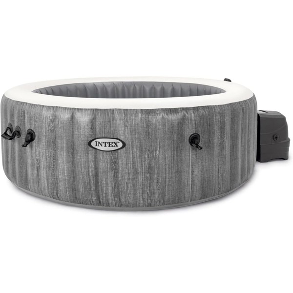 PISCINA IDROMASSAGGIO PURE SPA GREYWOOD DELUXE 4 POSTI - 140 GETTI - GRIGIO 216X71 CM
