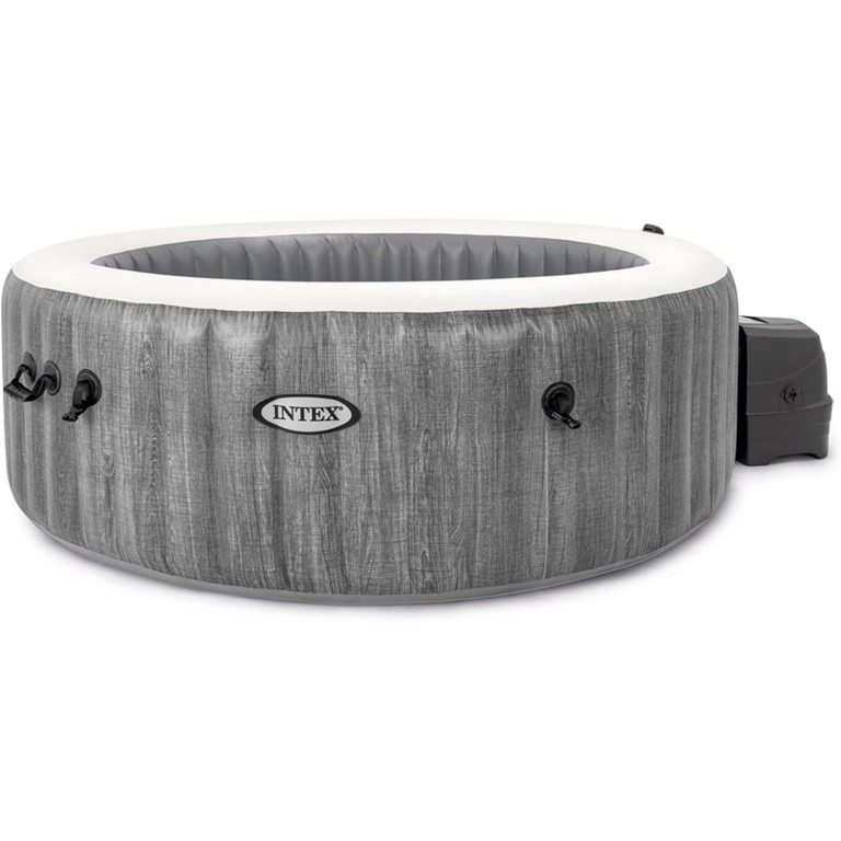 PISCINA IDROMASSAGGIO PURE SPA GREYWOOD DELUXE 4 POSTI - 140 GETTI - GRIGIO 216X71 CM
