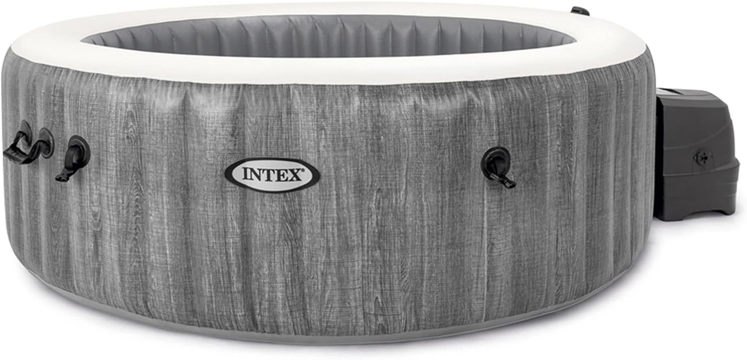 PISCINA IDROMASSAGGIO PURE SPA GREYWOOD DELUXE 4 POSTI - 140 GETTI - GRIGIO 216X71 CM PISCINA IDROMASSAGGIO PURE SPA GREYWOOD DELUXE 4 POSTI - 140 GETTI - GRIGIO 216X71 CM