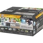 PISCINA IDROMASSAGGIO PURE SPA GREYWOOD DELUXE 4 POSTI - 140 GETTI - GRIGIO 216X71 CM