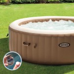 PISCINA IDROMASSAGGIO GONFIABILE BUBBLE MASSAGE VASCA SPA 196X71 CM - 4 POSTI - 120 GETTI